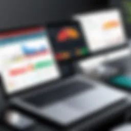 Visual representation of AccountEdge dashboard showcasing key features