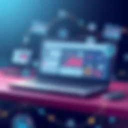 Dynamic interface showcasing project management features