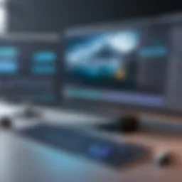 User interface of video capture software with various features