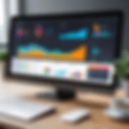 Visual representation of ClickUp CRM dashboard showcasing key metrics