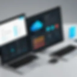 Overview of CloudFuze interface showcasing key features