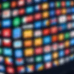 A visual representation of various email account providers showcasing their logos and features.