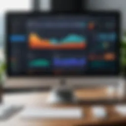 A Mac screen displaying accounting software dashboard