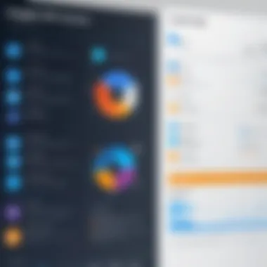 Graphical representation of Engage CRM features and functionalities