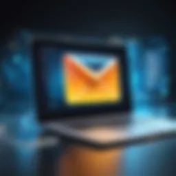 A modern email interface showcasing advanced security features