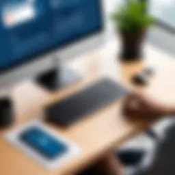 Interface of AnyDesk showcasing remote desktop access