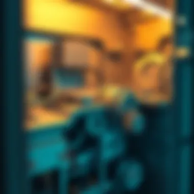 Detailed view of a 3D CAD machine showcasing intricate components