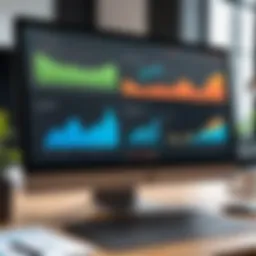 Visual representation of Accelo's dashboard showcasing project metrics