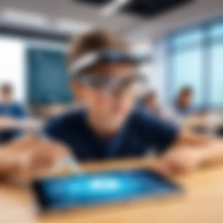 Augmented reality application in an educational setting