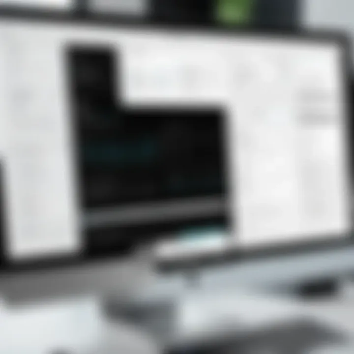 A detailed view of Balsamiq prototype on a screen