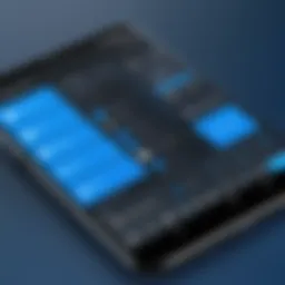 Overview of Bluebeam app interface on Android