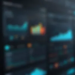 Visual representation of data analytics dashboard