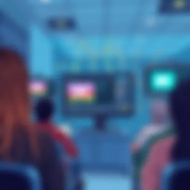 A conceptual illustration of audience engagement through targeted ads