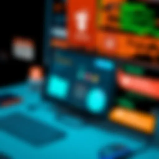 Features of Help Desk Software A digital interface showcasing help desk software features