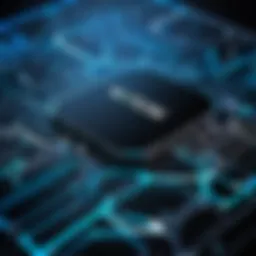 A digital network diagram showcasing various network solutions