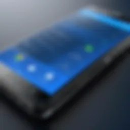 Nextiva phone showcasing advanced user interface