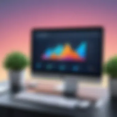 Online Business Growth Visual representation of online business growth