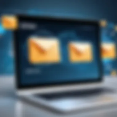 Illustration representing the effectiveness of spam filters in action.