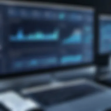 Visualizing Field Operations Metrics A high-tech dashboard displaying field operations metrics