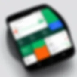 Dashboard view displaying user health metrics