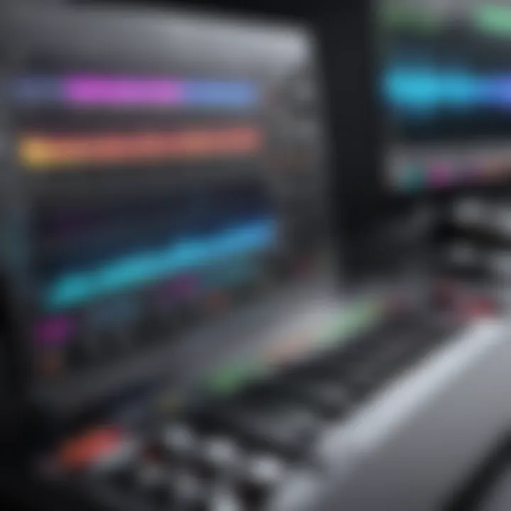 Final Cut Pro audio editing interface