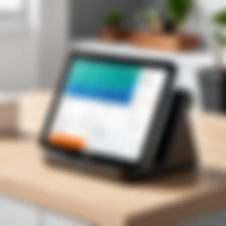 Visual representation of Square POS dashboard