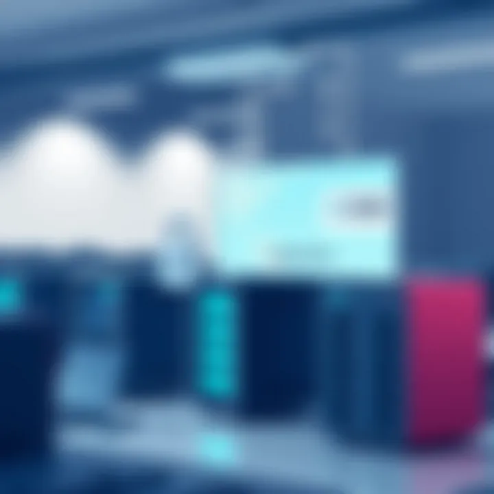 Secure server setup emphasizing cybersecurity measures