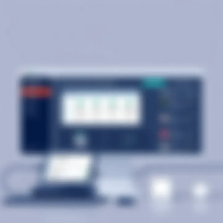 Virtual server management interface displaying features