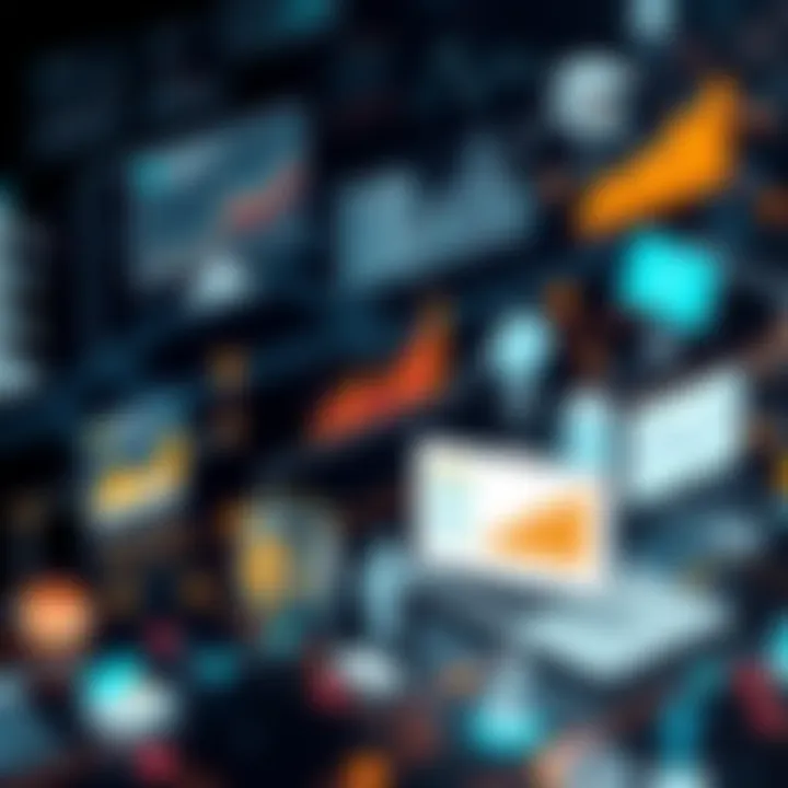 Data Analysis Across Various Industries Using Logi 10 Visual representation of data analysis with Logi 10 in different industries