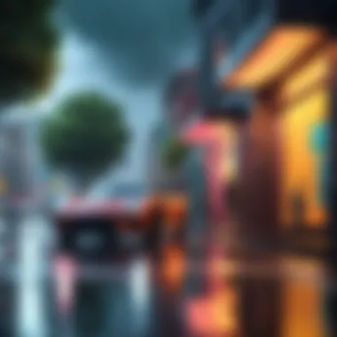 Enhancing Mood with Color Grading Color grading to complement rain effects