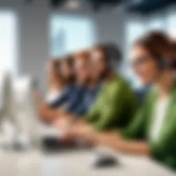 Collaborative Zendesk support team strategizing