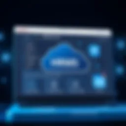 A visual representation of Oracle HRMS Cloud interface showcasing various HR features.