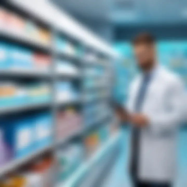 Benefits of pharmacy distribution software depicted visually