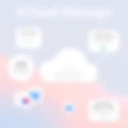 Visual representation of iCloud storage options