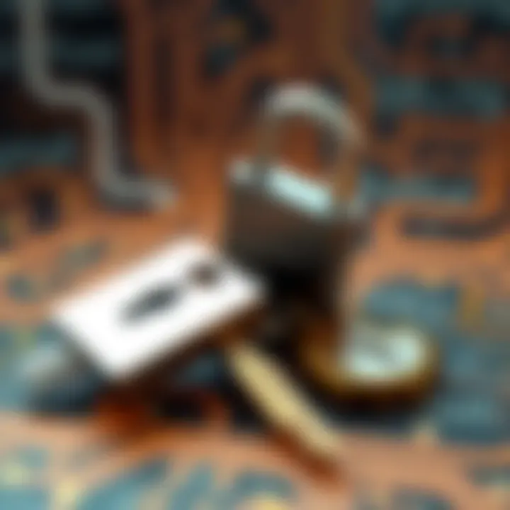 Illustration of encryption keys