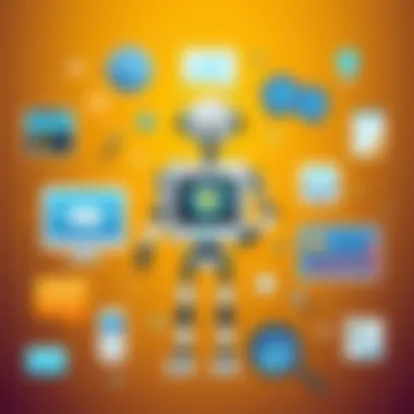 Chatbot Applications Across Industries A visual representation of chatbot applications across various sectors.