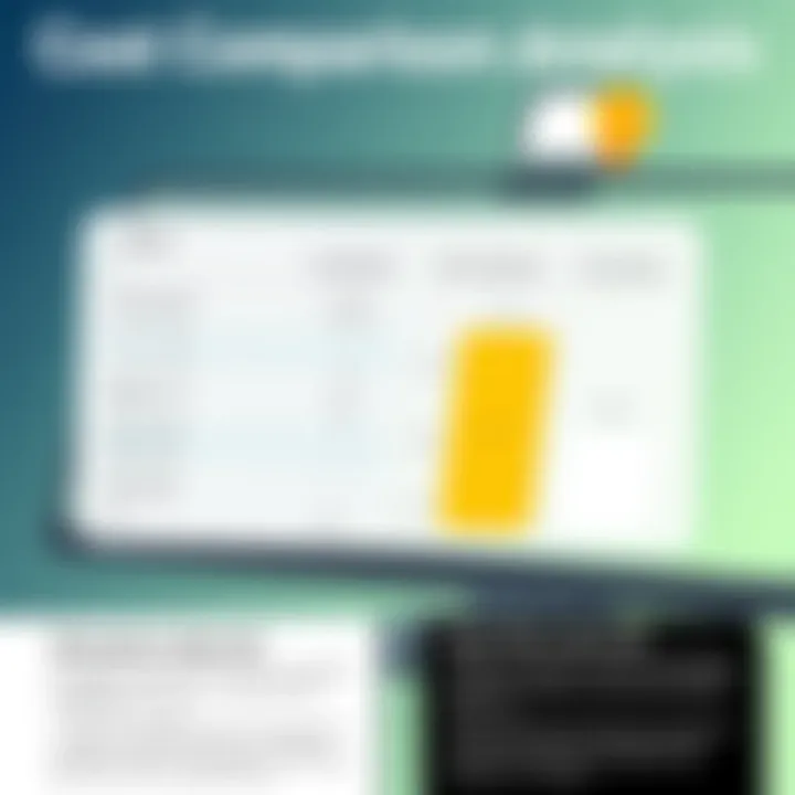 Visual representation of cost comparisons with Trinet and competitors