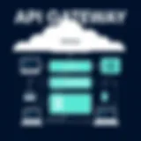 Visual representation of API gateway architecture