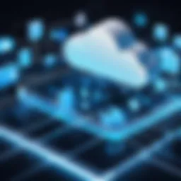 A visual representation of Azure Cloud Analytics architecture with interconnected components.