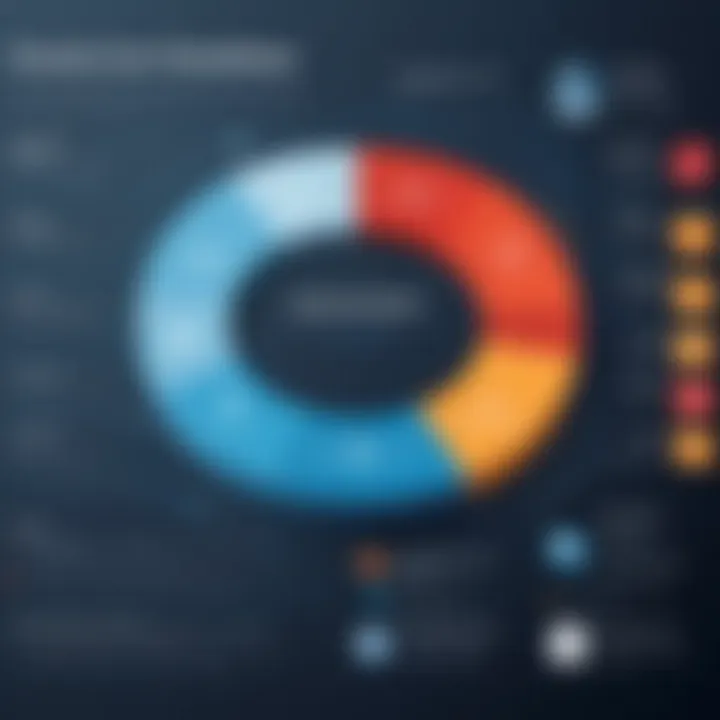 Chart illustrating usage patterns of Oracle CRM features