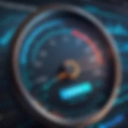 Graph depicting website speed metrics