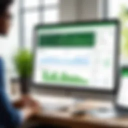 Dashboard overview of QuickBooks Online Essentials showcasing key financial metrics