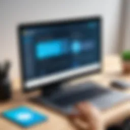 Illustration showcasing website accessibility features