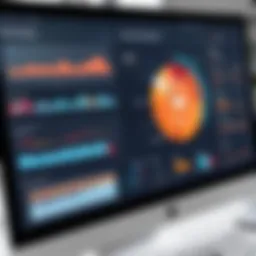 Visual representation of a sales enablement platform dashboard