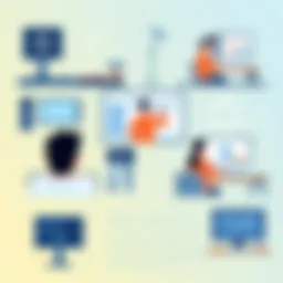 Illustration of diverse user testing scenarios