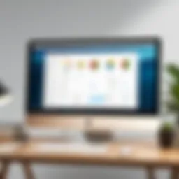 User interface of Zoho Desktop showcasing its dashboard features